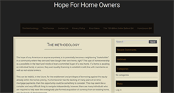 Desktop Screenshot of hopeforhomeownersprogram.org